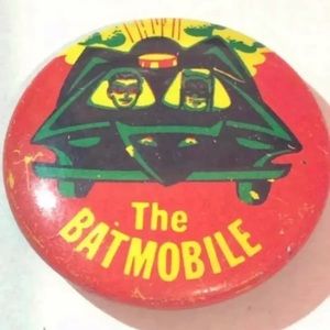 Rare Original 1966 The Batmobile Batman Metal Pin!